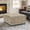 30" Camel, variant on Square Storage Ottoman W/Corduroy fabric Versatile Coffee Table( 30",Black)