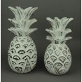 thumbnail image 2 of Chesapeake Bay Juego de 2 estatuas de decoración de piña tropical de madera tallada blanca envejecida Chesapeake Bay 20719, 20, 2 of 3