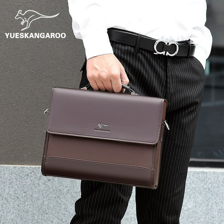 Male Handbags Pu Leather Men Tote Briefcase Business Shoulder Bag for Men  2023 Brand Laptop Bags Man Organizer for Documents 