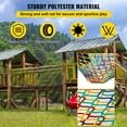thumbnail image 3 of VEVOR Climbing Cargo Net, 6.6 x 10.5 ft Playground Climbing Cargo Net, Polyester Double Layers Cargo Net Climbing Outdoor, 3 of 9