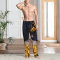 thumbnail image 2 of Kdxio Elegant Lady With Hat Pattern Men's Pajama Pants, Elastic Waist with Drawstring and Pockets, Comfortable Loungewear-Small, 2 of 6