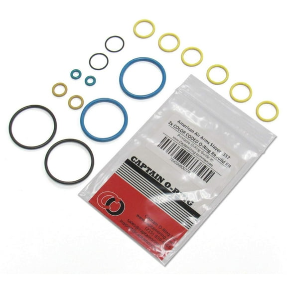 American Air Arms Slayer .357 Air Rifle Full 2X Color Coded Captain O-Ring Rebuild Kit