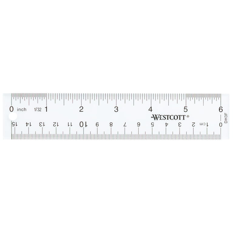 6 Pcs Clear Ruler 6 Inch - 8 Inch - 12 Inch Small Ruler with Centimeters  and Inches Straight Edge Rulers for Kids School Office Supplies