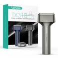 thumbnail image 1 of Afeitadora eléctrica de láminas VOYOR para hombre, 3 en 1, con doble lámina, para uso en seco y húmedo, ligera, de mano, suave, IPX6, lavable, recargable por USB-C, de viaje, TX310 (gris), 1 of 5