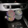 thumbnail image 4 of Bling Rhinestone Auto Garbage Can with Lid, Sparkly Car Trash Can for Automotive, Home, Office, Kitchen, Bedroom (color), 4 of 4