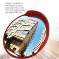 thumbnail image 4 of 24 Inch Convex Mirror With Adjustable Bracket, Traffic Convex Mirror Road  Convex Mirror Wide Angle Blind Spot Curved Pc Security Mirror For Parking Lot Driveway, 4 of 8