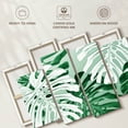 thumbnail image 6 of Elephant Stock Tropical Jungle Monstera Wall Art - Horizontal Multi Panel Canvas - Living Room Wall Decor - Floral And Botanical Multi Panel - Green And White Decor - 52" x 32", 6 of 8