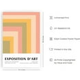 thumbnail image 2 of HAUS AND HUES Danish Pastel Posters, Trendy Posters, Danish Posters, Danish Pastel Wall Decor, Aesthetic Posters Art, Abstract Art Exhibition Poster, Cute Geometric Angles (24" x 36" Unframed), 2 of 6