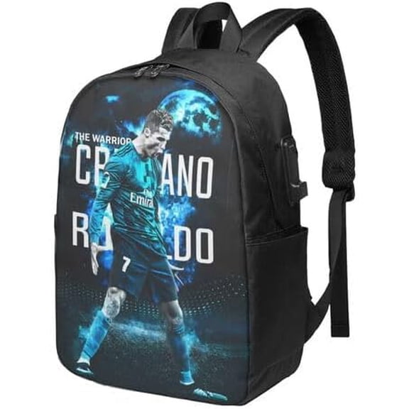 #7 Ronaldo Backpacks Bag Laptop Bag Bookbag Usb Backpack 17 Inch For Daily