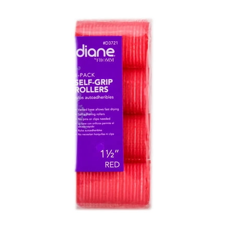 Diane Self Grip Red Rollers - Option : 1 1/2
