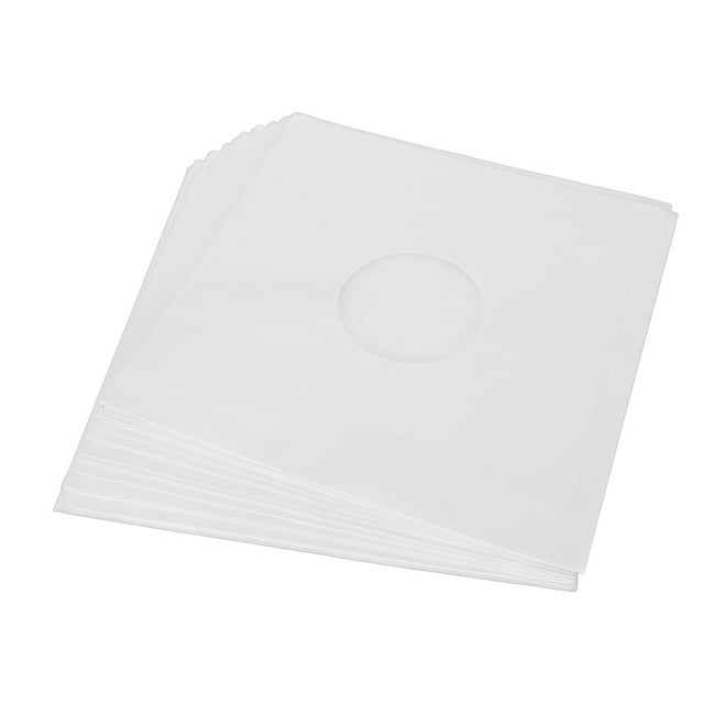 Fundas para discos de 12 pulgadas, papel de 180 g/m², evitan chaquetas de discos estáticas en blanco para álbumes de discos LP, 20 unidades blancas