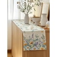thumbnail image 5 of Table Runner 72 Inches Long for Kitchen Dining, Floral Eucalyptus Leaves Dresser Scarf Farmhouse, Dining Table Decorations for Wedding/Parties, Daisy Summer Botanical Pastoral 14 x 72 In, 5 of 8