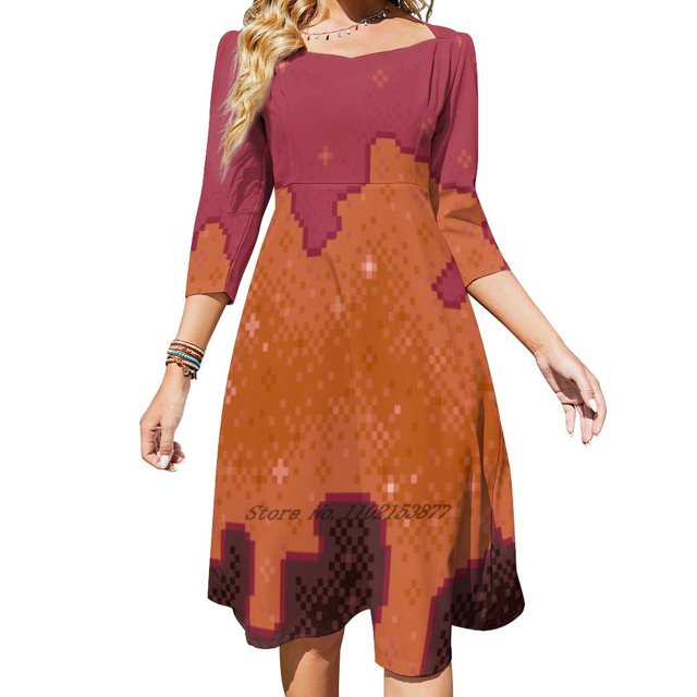 Robe Ample à Poches pour Femmes, Décontractée, Col en V, Imprimée, Espace, Étoiles