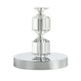 thumbnail image 4 of JONATHAN Y Cary 27.5" Modern Stacked Crystal/Metal LED Table Lamp, Chrome/Clear, JYL5053A-SET2, 4 of 8