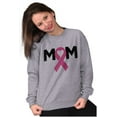 thumbnail image 4 of Breast Cancer Awareness Mom Fighter Women Crewneck Sweatshirt Brisco Brands M, 4 of 6