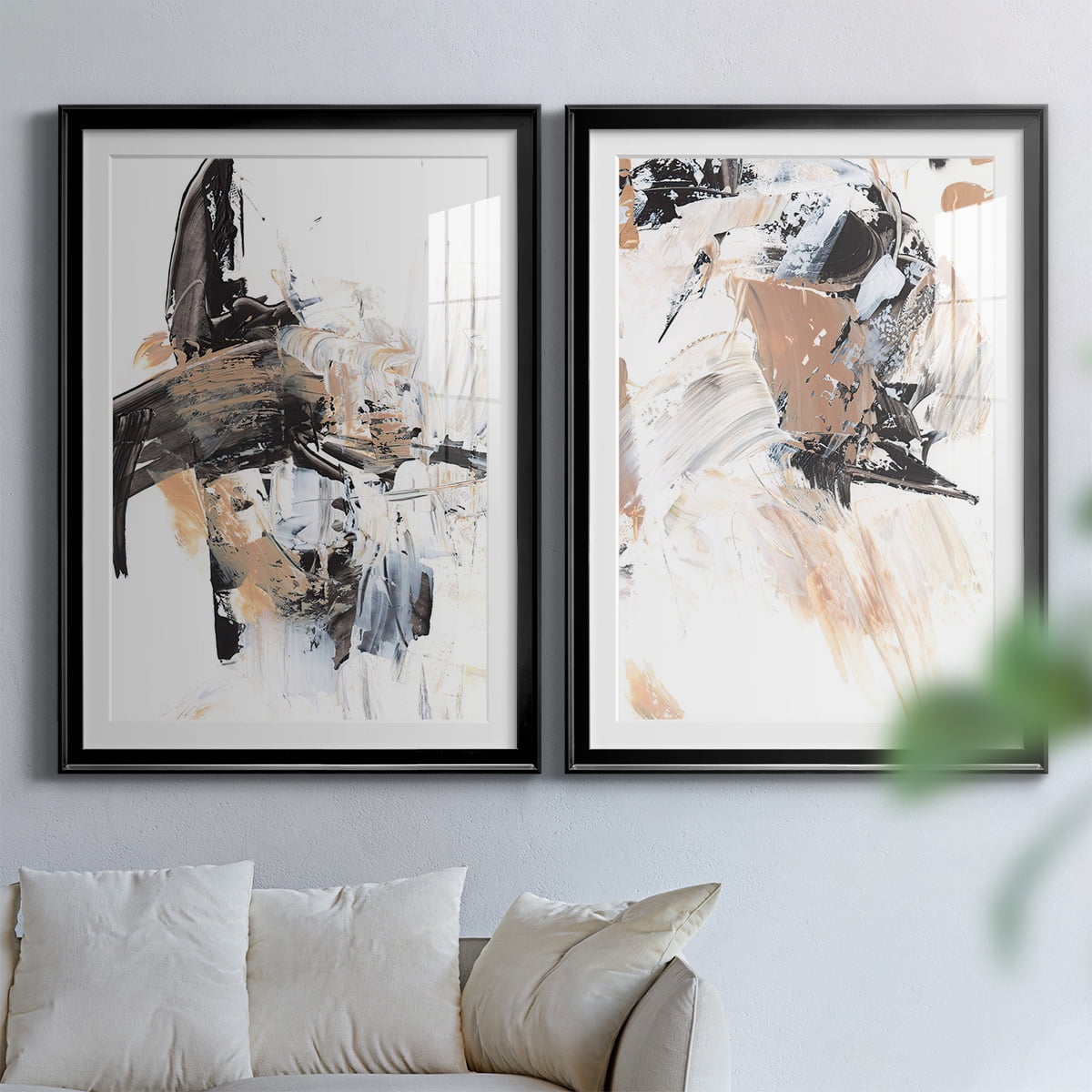 Wexford Home Ruckus I Premium Framed Print, 22.5" x 30.5" - Ready to Hang, Black (Set of 2)