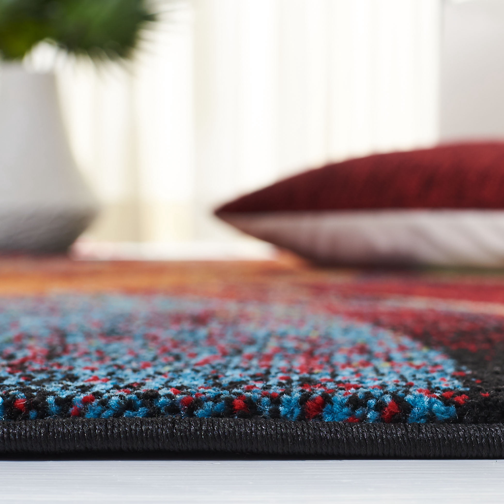 Safavieh Glacier Aleesha Geometric Area Rug, Red/Green, 6'7" x 9'