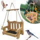 thumbnail image 1 of Comedero Para Pájaros Columpio Colgante Comedero Para Pájaros Silla De Madera Forma Columpio Comedero Para Pájaros Para Alféizar De Ventana Árbol Noticed PT002366-01, 1 of 6