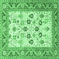 thumbnail image 1 of Ahgly Company Indoor Square Oriental Emerald Green Traditional Area Rugs, 3' Square, 1 of 4
