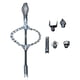 thumbnail image 2 of Desatascador de cadena desincrustante de eje flexible para desagües de ducha y lavabos de baño Estilo A, 2 of 8