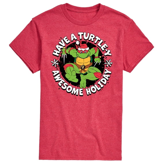 Teenage Muntant Ninja Turtles - Have A Turtley Awesome Holiday - Men's Short Sleeve Graphic T-Shirt
