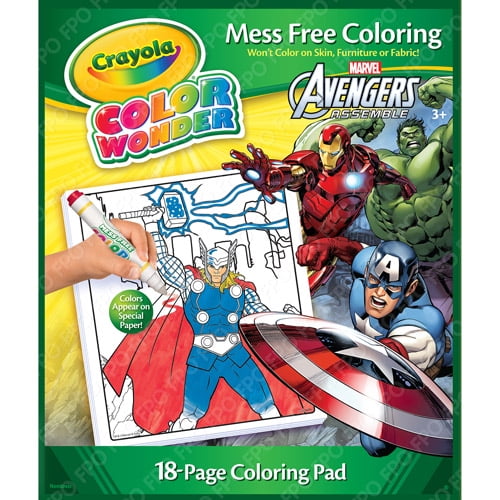 Crayola Color Wonder Avengers 18 Page Book And Markers Walmart Com Walmart Com