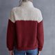 thumbnail image 4 of Moda mujer casual felpa manga larga patchwork señoras tops sudaderas Fridja  fksj2435, 4 of 6