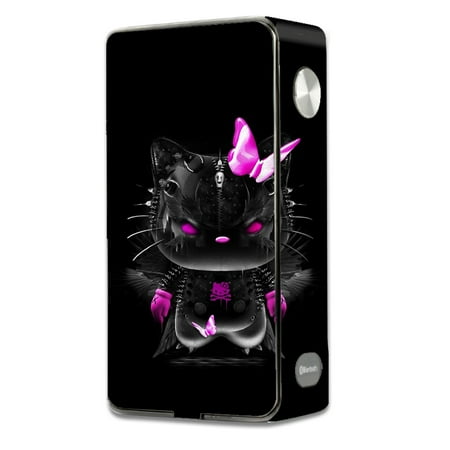 Kitty Screen - Skins Decals For Laisimo L3 Touch Screen 200W Vape Mod / Cute Kitty In Black