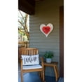 thumbnail image 5 of 12" Farmhouse White Wash Wooden Heart, 5 of 5