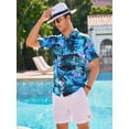 thumbnail image 2 of sogami Mens's Hawaiian Shirts Beach Vacation Party Short Sleeve Aloha Shirt, 2 of 7