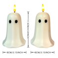 thumbnail image 3 of AKEGAMN Liquidation! Ensemble de 6 Bougies LED Sans Flamme d'Halloween avec Minuterie Bougies LED Sans Flamme d'Halloween Ensemble de 6 Bougies LED Flottantes avec Minuterie Fonction : Effrayant Flottant, 3 of 7