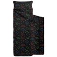 thumbnail image 2 of Neon Outline Dinosaurs Teens Toddler Nap Mat with Pillow, Sleeping Mat Bag for Preschool Daycare 59"x22", 2 of 6