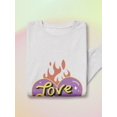 thumbnail image 3 of Love Who You Want Glowing Heart Sweatshirt Women -Smartprints Designs, Female Small, 3 of 4