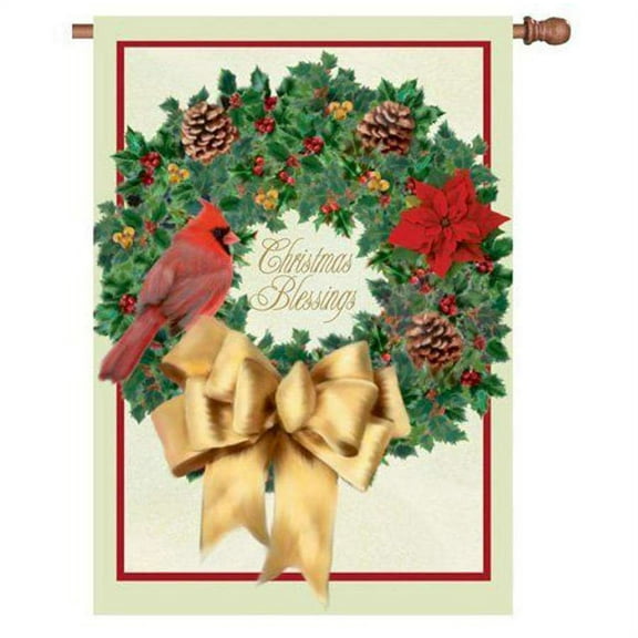 Premier House Size Flag - Christmas Blessings