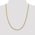 thumbnail image 2 of 14k Yellow Gold 24 Inch 3.45mm Wheat Chain Necklace Pendant Charm Spiga, 2 of 9