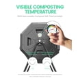 thumbnail image 3 of 2021 Upgraded Tumbling Composter with Compost Thermometer - Dual Chamber Garden Tumbler Compost Bin, 3 of 6