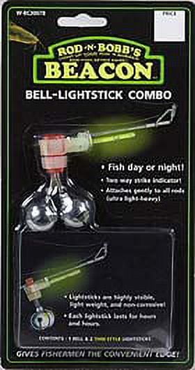 (2 pack) Rod-N-Bobb's Bell-Lightstick Combo, Green, Ring Bell