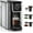 Black, variant on SIFENE 3-in-1 Single Serve Coffee Maker, Brew Ground Coffee, Tea, Red, New