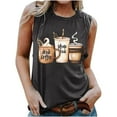 thumbnail image 1 of LSLJS Blouse Sans Manches Imprimée Mode Décontractée pour Femmes Col Rond Sexy Pull-Over Slim, Débardeurs pour Femmes, 1 of 4