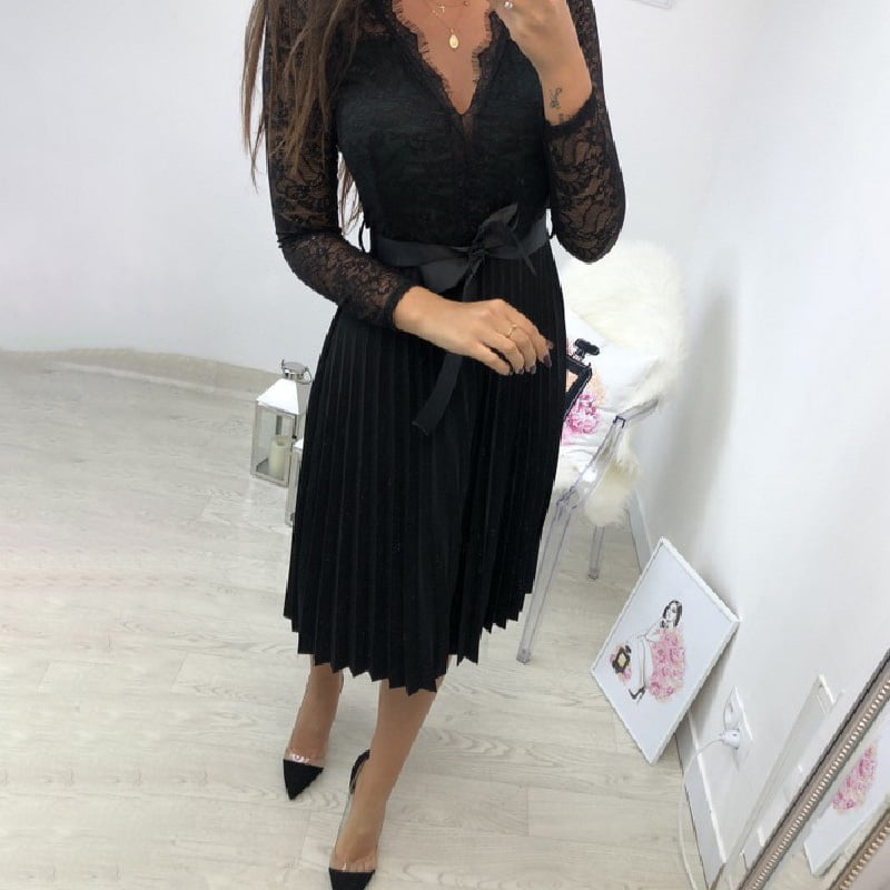 lace up your sleeve black lace long sleeve bodycon dress
