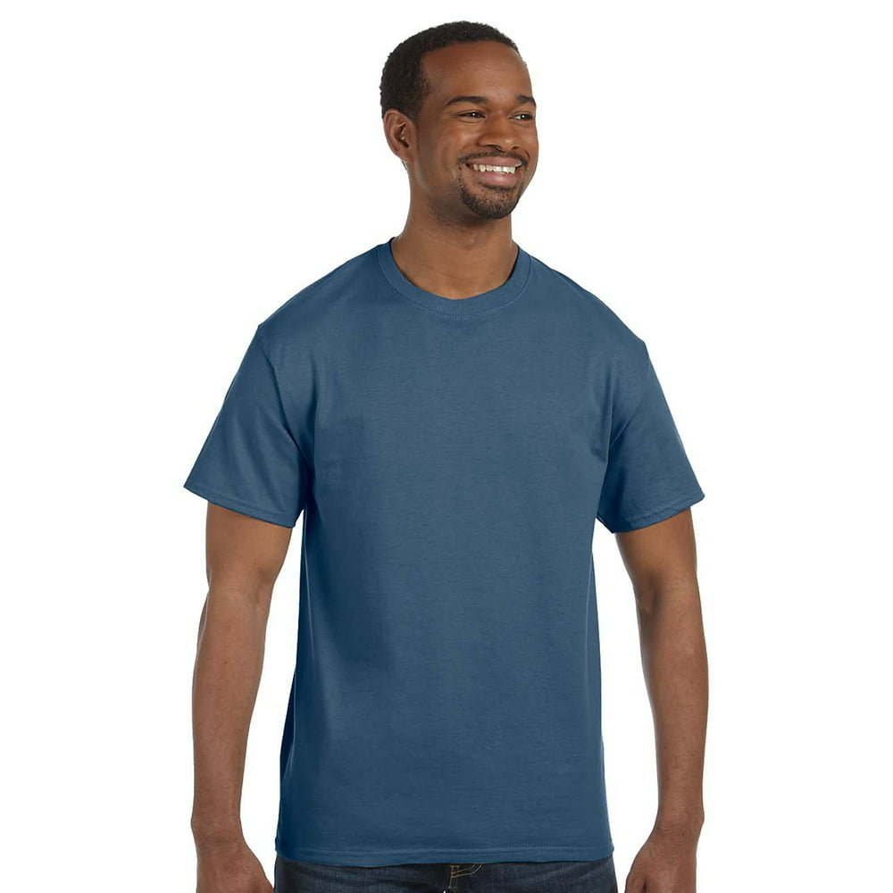 Gildan - G500 Heavy Cotton T-Shirt -Indigo Blue-Medium - Walmart.com ...
