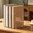 thumbnail image 7 of Clear Book Ends 1Pcs, Acrylic Bookends for Shelves, Non-Slip Bookend Decorative for Heavy Duty Book, Books Holder Stopper, Bookshelf Dividers Books Organizer for Office Home by Elapind, 7 of 7