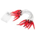 thumbnail image 2 of BRIGHTFUFU Chili String Lights 9.8ft 20 LEDs Decoraciones con luces de pimienta para patio Cerca Terraza Balcón Camping (enchufe plano chino), 2 of 8