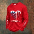 thumbnail image 2 of SONXAHE Men's Patriotic Graphic Sweatshirt Long Sleeve Everyday Casual Crewneck Pullover, 2 of 3