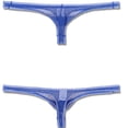 thumbnail image 3 of Jwputqe&nbsp;Thongs,Thongs For Men,Mens ThongsBreathable,Cooling,Solid,Low Waist,Polyester,Cotton,Blue,S, 3 of 8