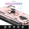 thumbnail image 2 of LeYi Galaxy S9 Case, Shockproof Protective Cover with Magnetic Kickstand, Pass 16ft Drop Test, Rose Pink, 2 of 8