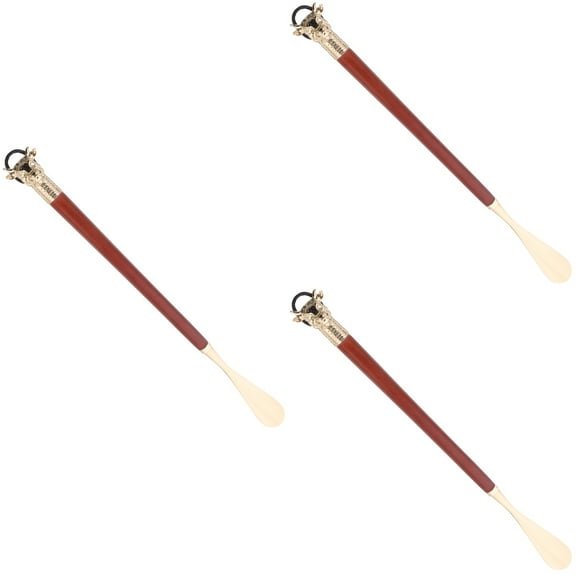 IFANLANDOR 3Pcs Long Handle Alloy Shoehorn for Seniors Men Women Daily Home Use
