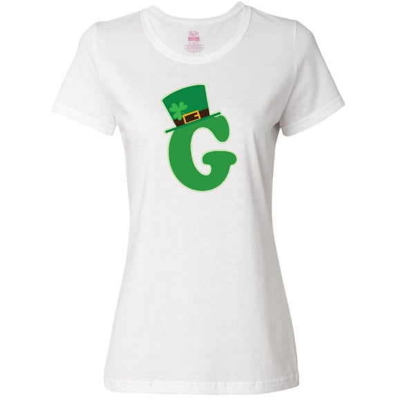 Inktastic Irish St Patricks Day Letter G Monogram Women's T-Shirt
