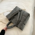 thumbnail image 2 of Women Light Shopping Bag Solid Color Large Capacity Soft Ladies Girls Trendy Bag, 2 of 9