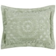 thumbnail image 4 of Better Trends 3 Piece Full/Double Bedspread Set 100% Cotton Chenille Tufted Medallion Pattern Soft & Luxurious Feel, Perfect for Gifting and All Seasons, Machine Washable (Sage) Rio Collection, 4 of 6